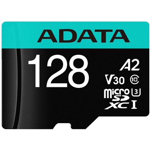 Карта памяти ADATA Premier Pro microSDXC 128 ГБ (AUSDX128GUI3V30SA2-RA1)