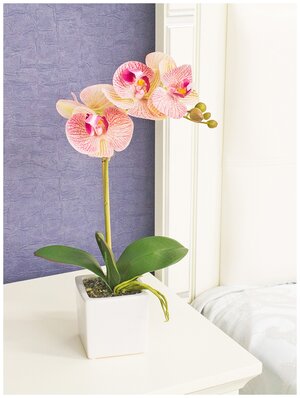 Букет иск. Орхидеи в вазе 42х16 см