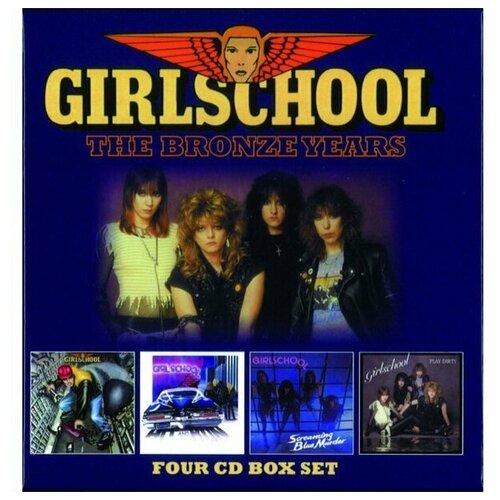 AUDIO CD Girlschool - The Bronze Years (Remastered 4CD Box) jd256 1 6 1 4 1 3 pretty bjd synthetic mohair doll wigs for size 6 7inch 7 8inch 8 9inch yosd msd sd hair top doll accessories