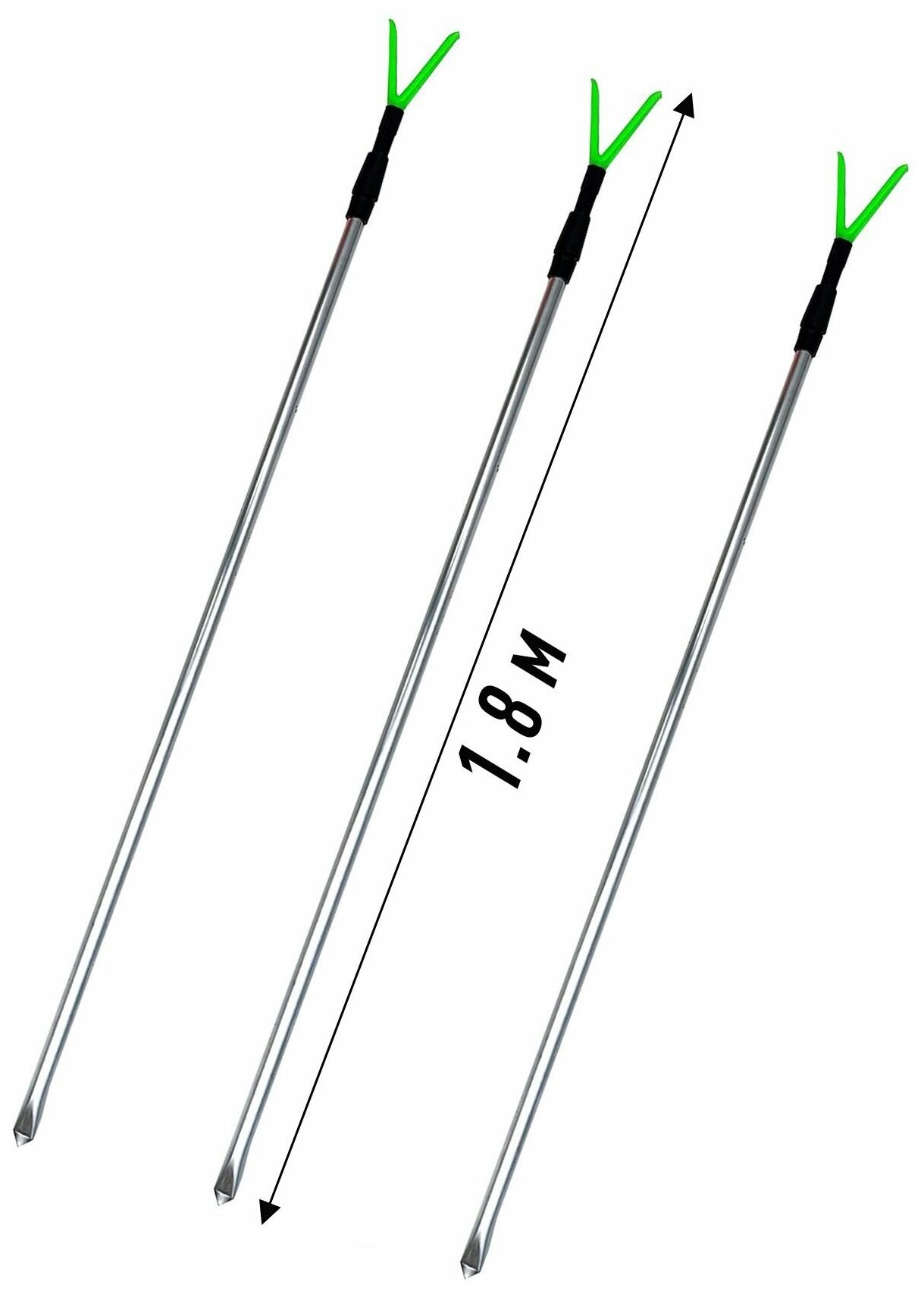 Подставка для удочки выдвижная 1.8м 180 см 3 шт