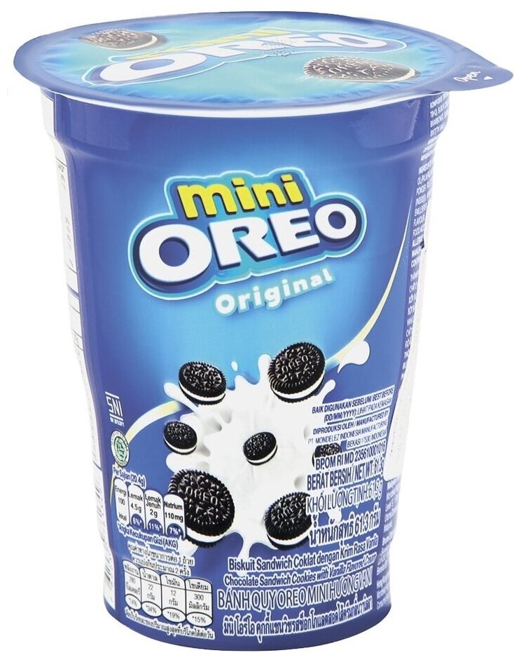 Печенье Oreo Мini Original / Орео мини Оригинал 61.3гр (Индонезия)