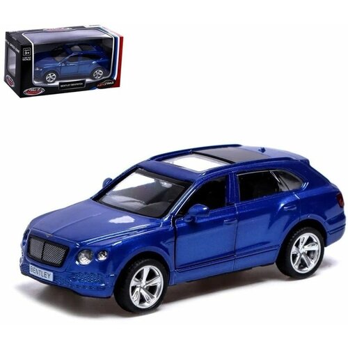 Модель металлическая Bentley Bentayga, цвет синий, 1:45 машинка play smart bentley bentayga 6528 1 50 10 см разноцветный