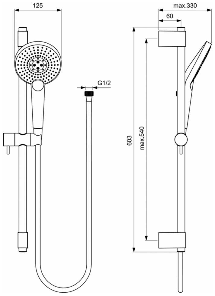 Душевой гарнитур Ideal Standard - фото №3