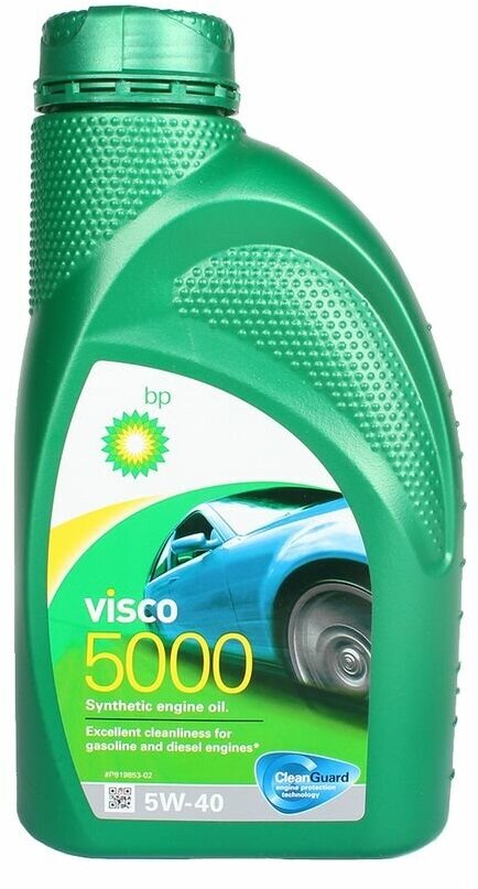 Синтетическое моторное масло BP Visco 5000 5W-40, 1 л