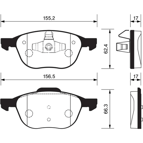 Тормозные Колодки Дисковые Mazda 6 (Gj, Gl) Mitsubishi Outlander Iii, Asx (Ga) Citron C4 Aircross Ween арт. 151-0044