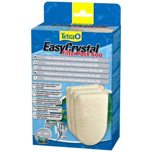 Tetra картриджи EasyCrystal Filter Pack 600 (комплект: 3 шт.) бежевый