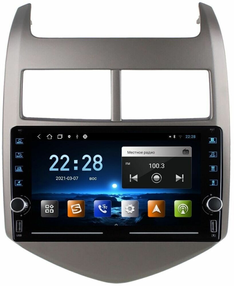 Магнитола R320 Шевроле Авео T300 Chevrolet Aveo II 2011-2015 - Android 12 - IPS экран
