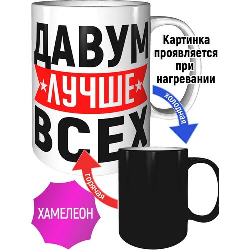 Кружка Давум лучше всех - с проявление картинки от тепла