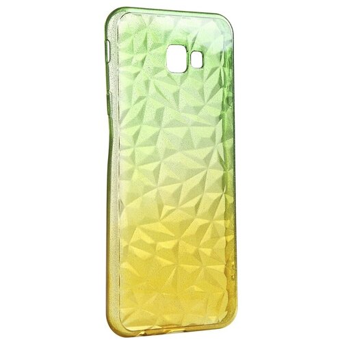фото Чехол krutoff для samsung galaxy j4 plus sm-j415 crystal silicone yellow-green 12254 krutoff group