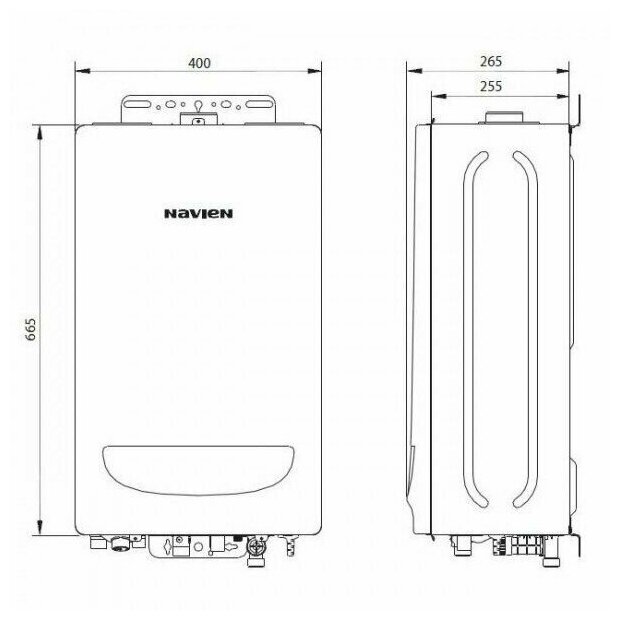 Котел газовый NAVIEN Deluxe S 24K - фотография № 10