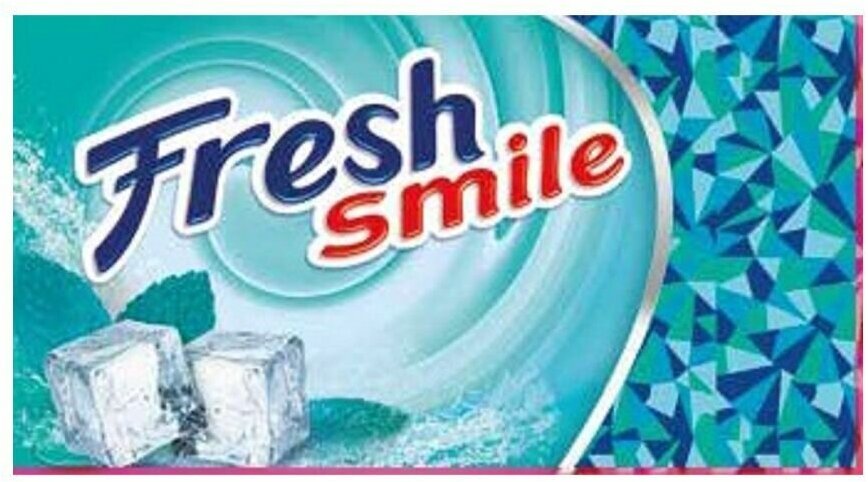 Жевательная резинка FRESH SMILE без сахара со вкусом ментола 14 г х 24 штуки - фотография № 1