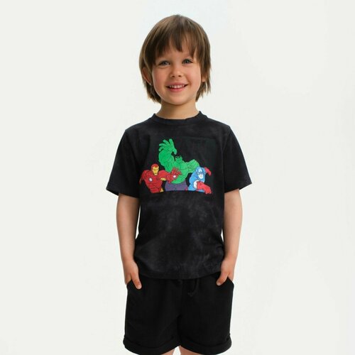 пижама для мальчика cornette 217 74 jeep размер 110 116 цвет хаки Футболка Kaftan, размер 32, серый