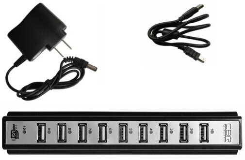 USB-концентратор CBR CH 310 разъемов: 10