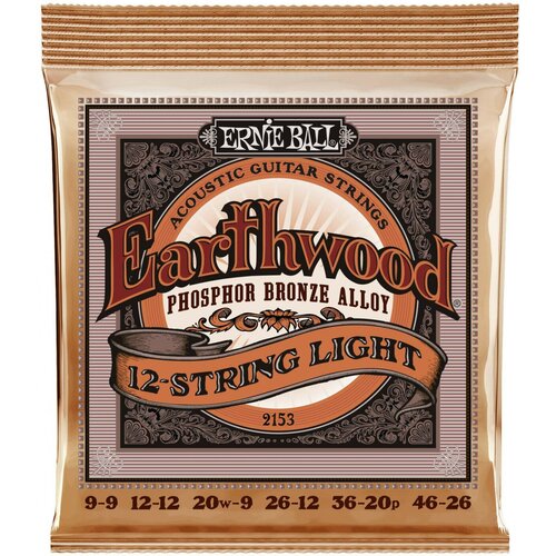 Ernie Ball 2153 - струны для 12стр. акустической гитары ernie ball 2007 11 5 54 струны для акустической гитары