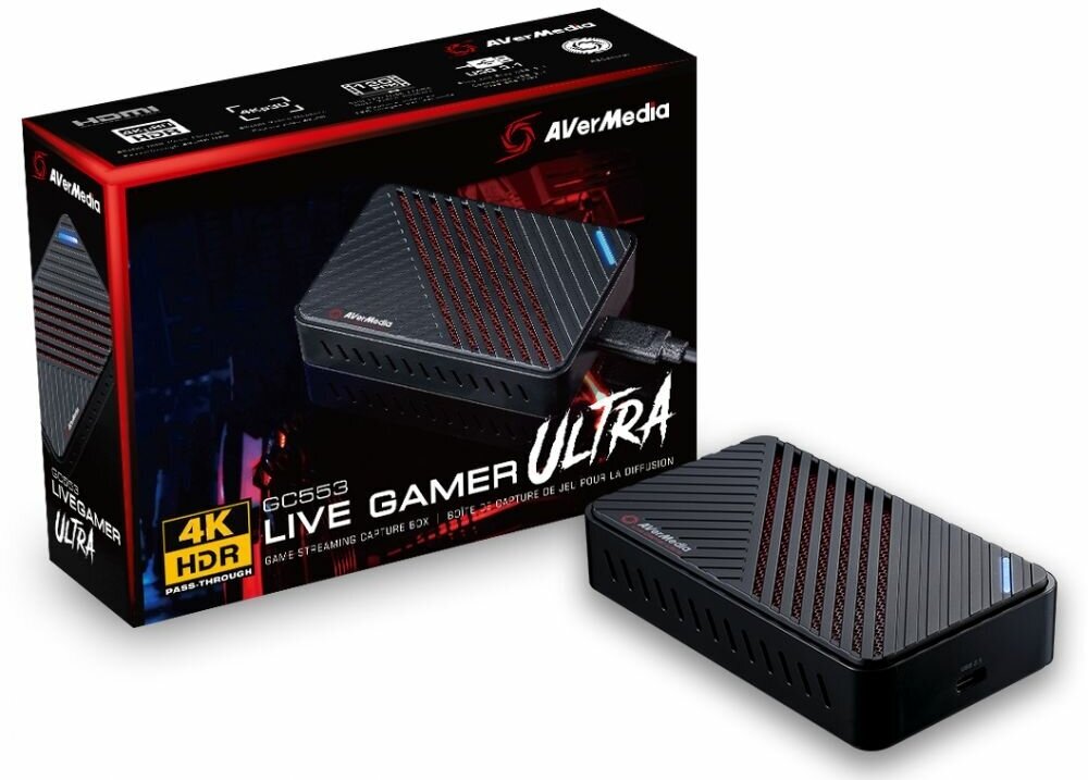 AVERMEDIA Карта видеозахвата Avermedia Live Gamer Ultra GC553 внешний USB 3.0 LIVE GAMER ULTRA