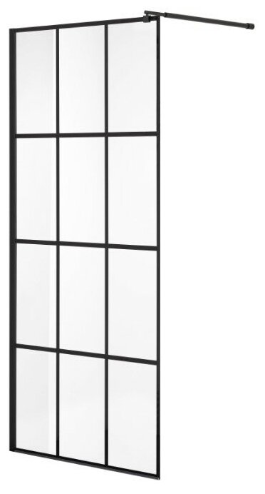 фото Душевая перегородка Niagara NG-685-90 black (90x195)