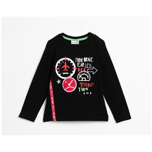 фото Лонгслив coccodrillo черный 92 мальчики