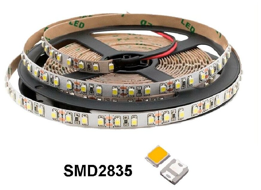 Светодиодная лента SMD2835, IP20, 120 светодиодов на метр BEELED BLDS20-3528B600A-12 - упаковка 5м.