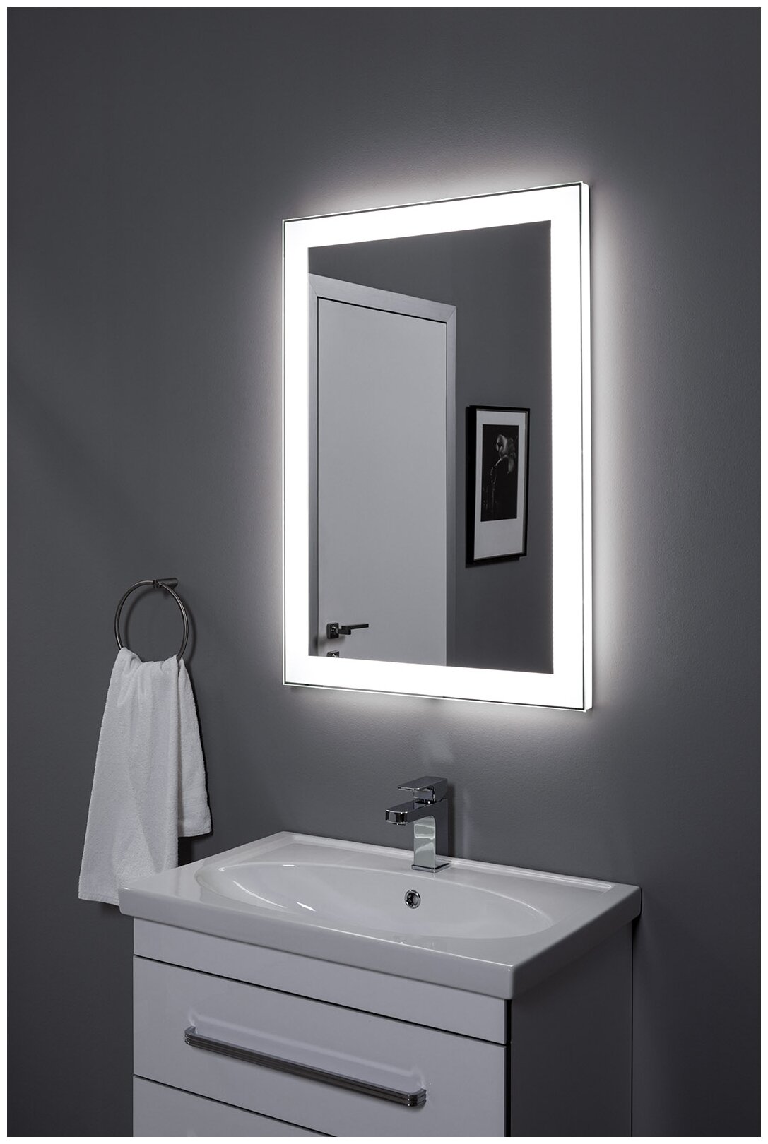 Зеркало Aquanet Алассио NEW 7085 LED - фотография № 4