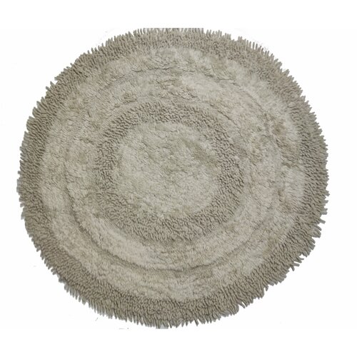 Коврик для ванной круглый 90x90 см, бежевый