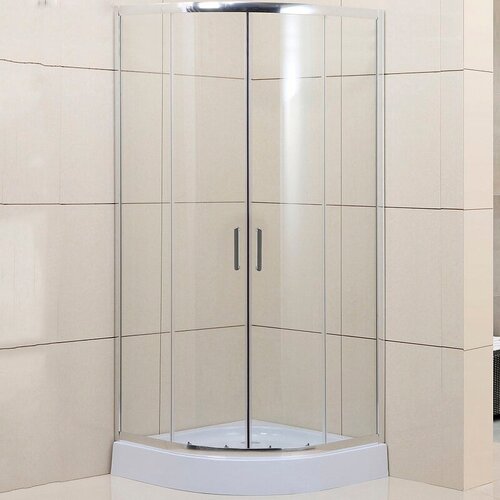 BelBagno Душевой уголок BelBagno Uno 95х95 UNO-195-R-2-95-C-Cr профиль Хром стекло прозрачное