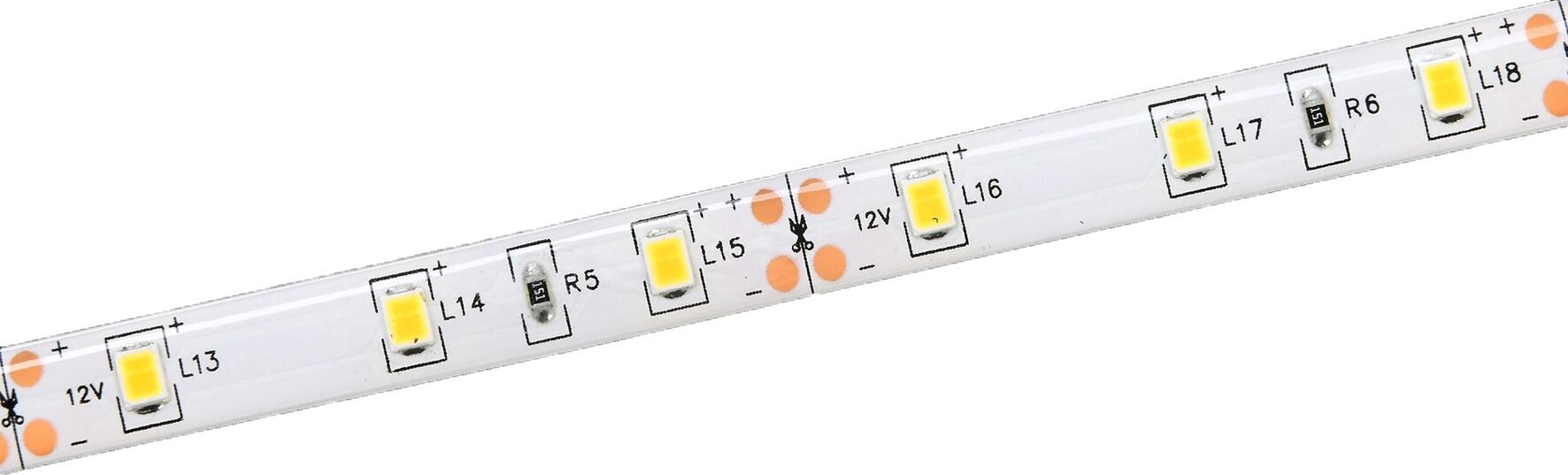 Светодиодная лента IEK SMD 2835 60LED IP65 12В 4,8Вт белый холодный 5 м