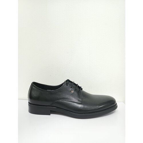 Мужские туфли черные дерби Respect VS83-100823, кожа, размер 42