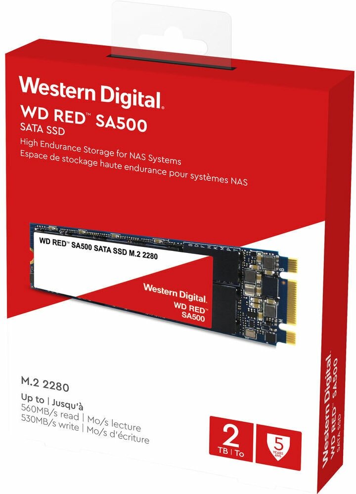 SSD накопитель WD Red SA500 2Тб, M.2 2280, SATA III - фото №2