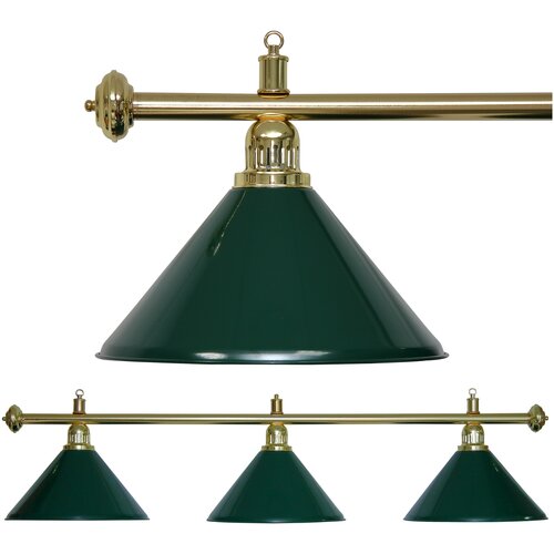 фото Светильник бильярдный evergreen 3 плафона porter billiards