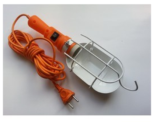 Светильник переносной ЛСУ-1 60вт 25м с выключателем и с решеткой | код 22018 | Переноска ( 1шт )