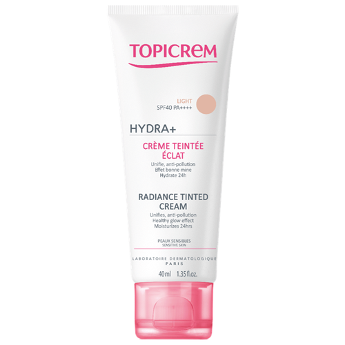 Topicrem Тональный крем Hydra+, SPF 40, 40 мл, оттенок: light