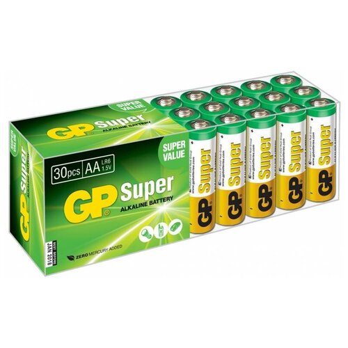 Батарея GP Super Alkaline 15A LR6 AA (30шт)