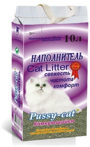 Наполнители Pussy-cat Наполнитель комкующийся 4,5л*3,4кг
