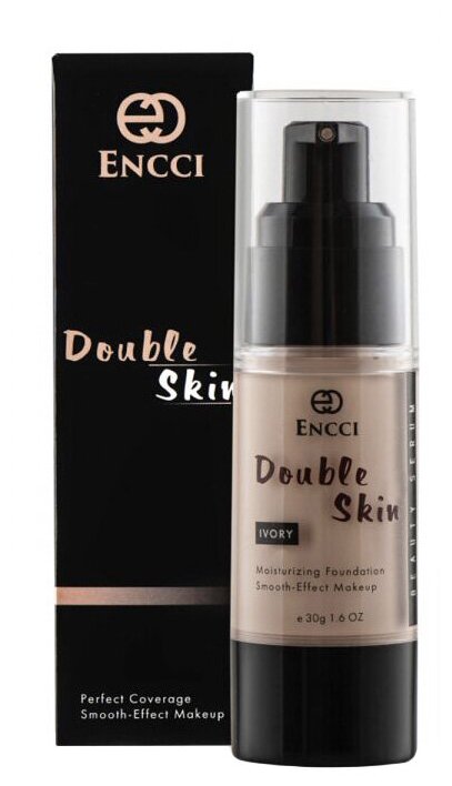 Encci Тональный крем Double Skin, 30 мл/30 г, оттенок: 01 Ivory