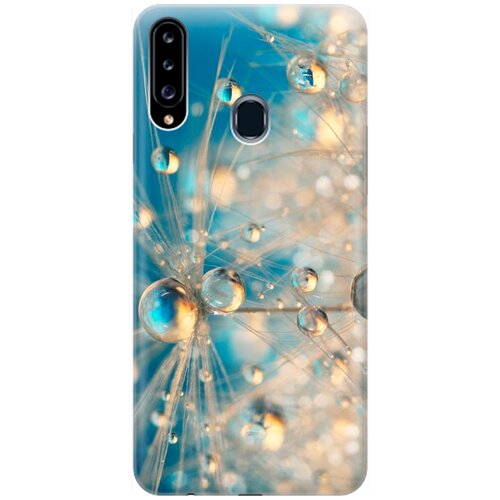 фото Re:pa накладка transparent для samsung galaxy a20s с принтом "одуванчик в капельках"