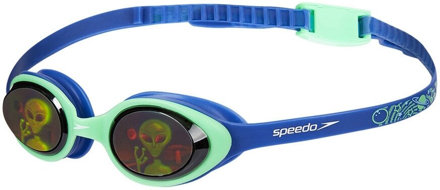 Очки для плавания детские Speedo ILLUSION 3D PRT JU фиолет/зеленый, 8-11597C620AS0Y