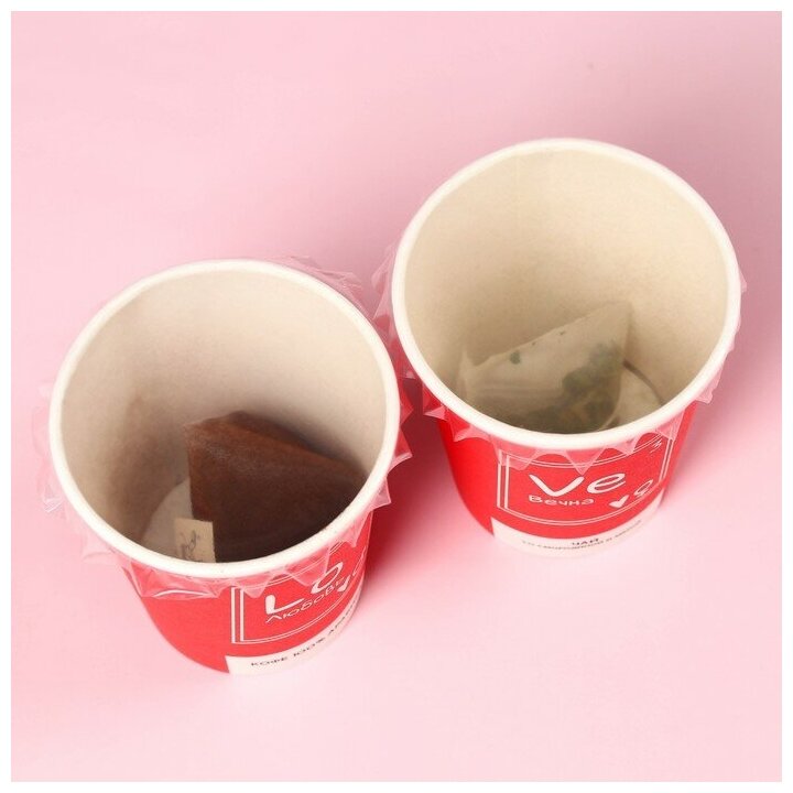 Подарочный набор «Химия любви» кофе молотый 8 г., чай с травами 3 г. - фотография № 9