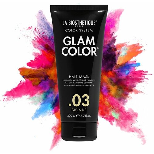 La Biosthetique, Тонирующая маска Glam Color Hair Mask .03 Blonde, 200 мл la biosthetique no yellow hair mask 07 тонирующая маска кристалл 200 мл