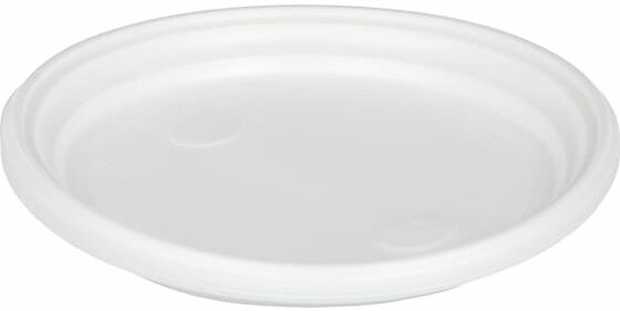 Тарелки одноразовые Celesta d-205 мм, 12 шт, пластик, белый