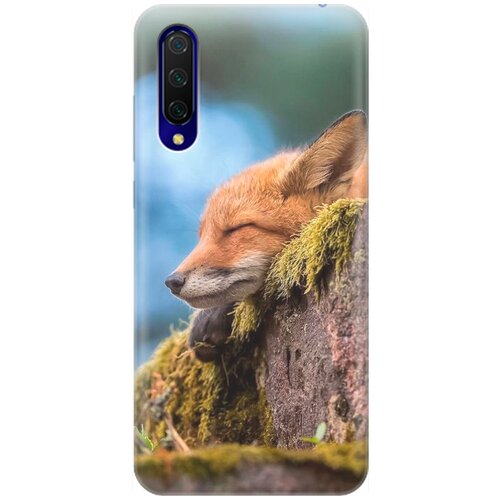 фото Re:pa накладка transparent для xiaomi mi 9 lite / cc9 с принтом "умиротворенная лиса"