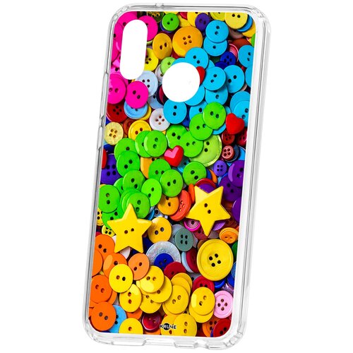 фото Чехол на huawei p20 lite kruche print пуговки кruче