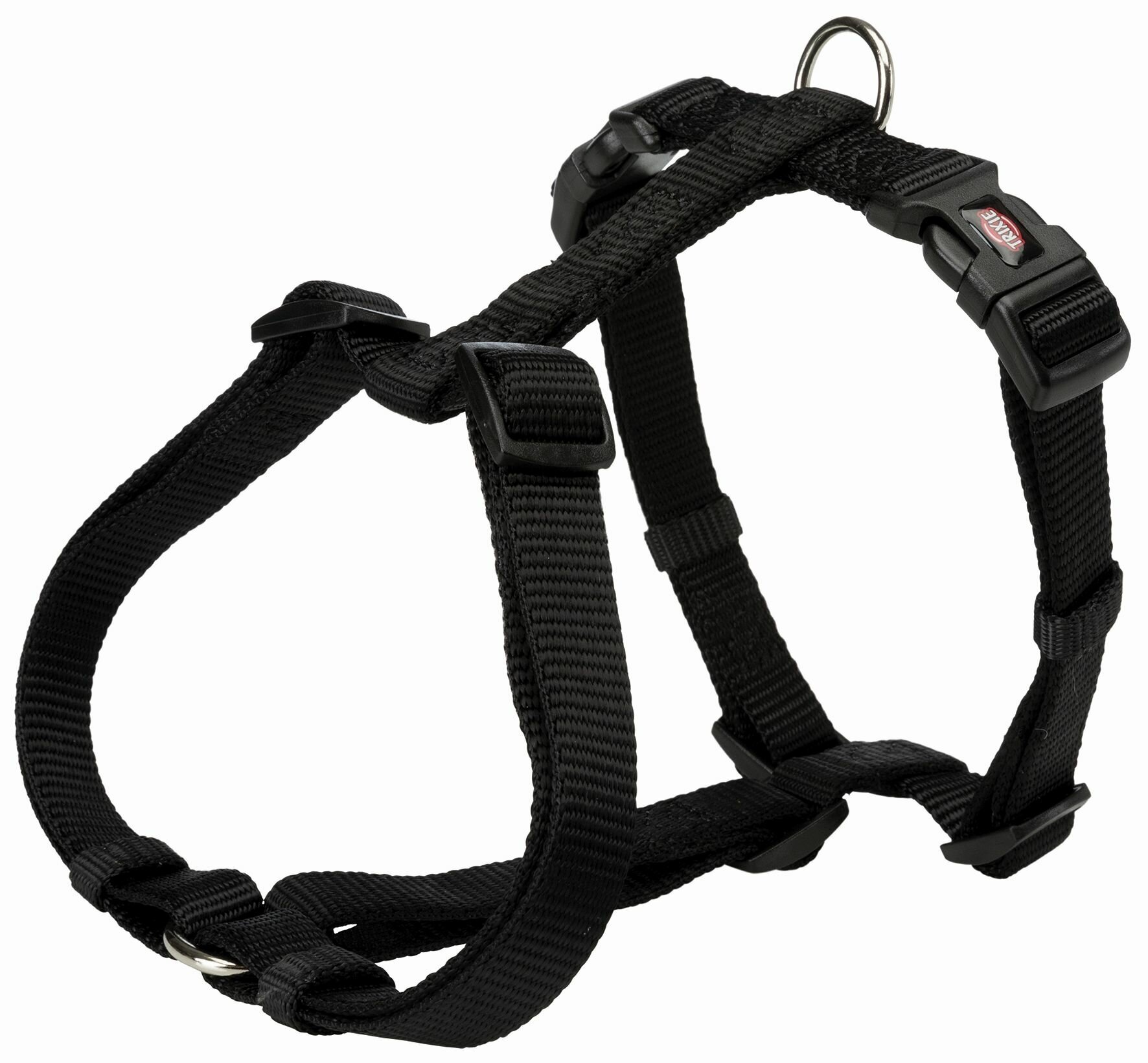 Шлейка TRIXIE Premium H-harness XS-S, обхват шеи 30-44 см, черный