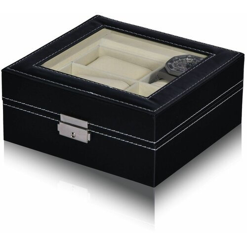 фото Шкатулка для 6 часов leader, экокожа