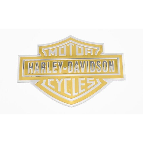 Алюминиевая эмблема Harley Davidson желтый