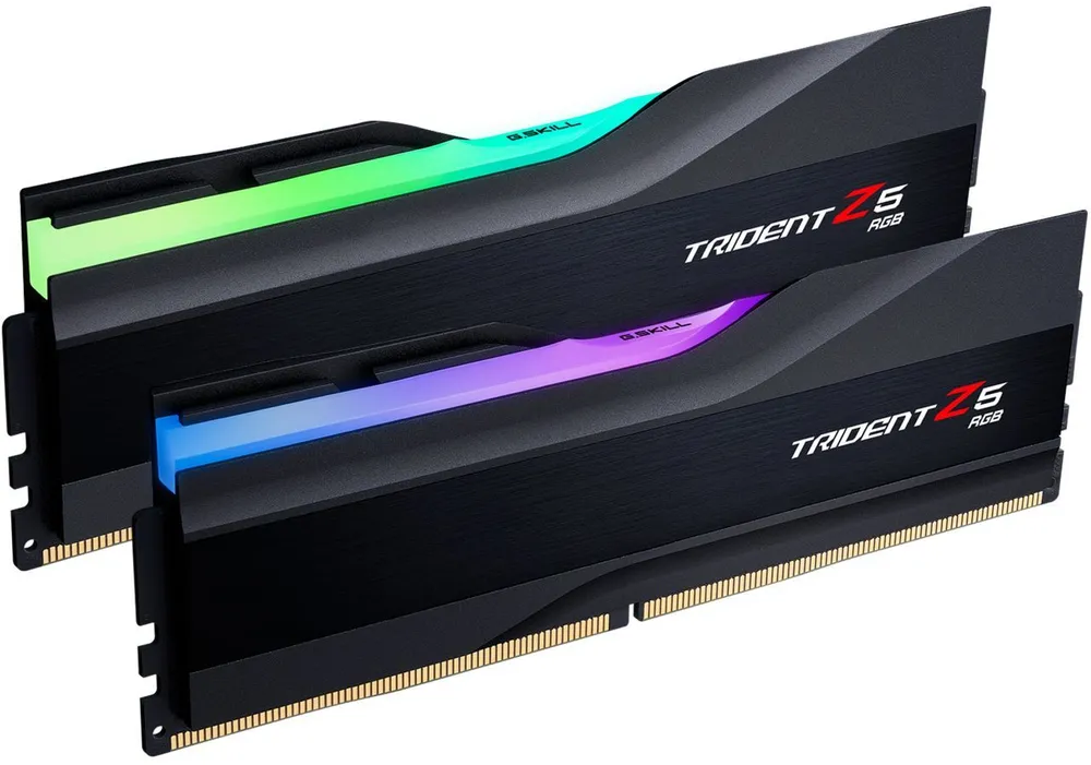 Оперативная память G.SKILL Trident Z5 RGB Series DDR5 7200 (PC5 57600) DIMM 288 pin 16 ГБ 2 шт. 1.4 В CL 34 F5-7200J3445G16GX2-TZ5RK