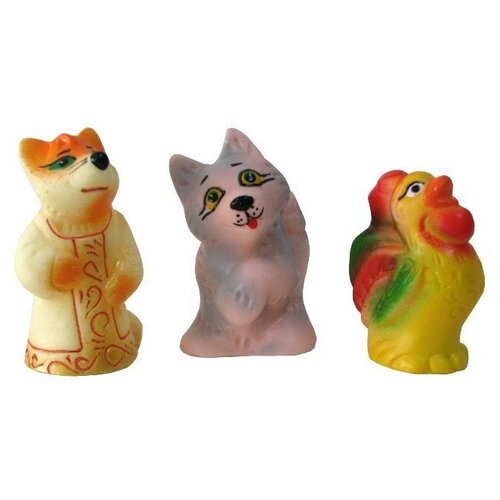 Набор резиновых игрушек Кот, лиса и петух СИ-354 ПКФ Игрушки