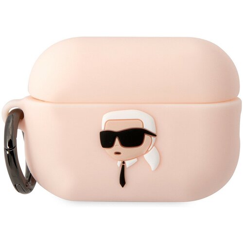 Чехол CG Mobile Karl Lagerfeld Silicone with ring NFT 3D Karl для Airpods Pro 2 (2022) розовый чехол karl lagerfeld для airpods pro 2 silicone with ring klap2runikp