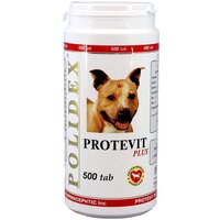 Добавка в корм Polidex Protevit plus , 500 таб. х 1 уп.