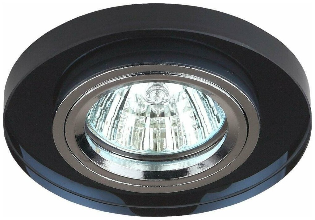 Точечный светильник ЭРА DK7 CH/BK 50W GU5.3 MR16 IP20 черный/хром