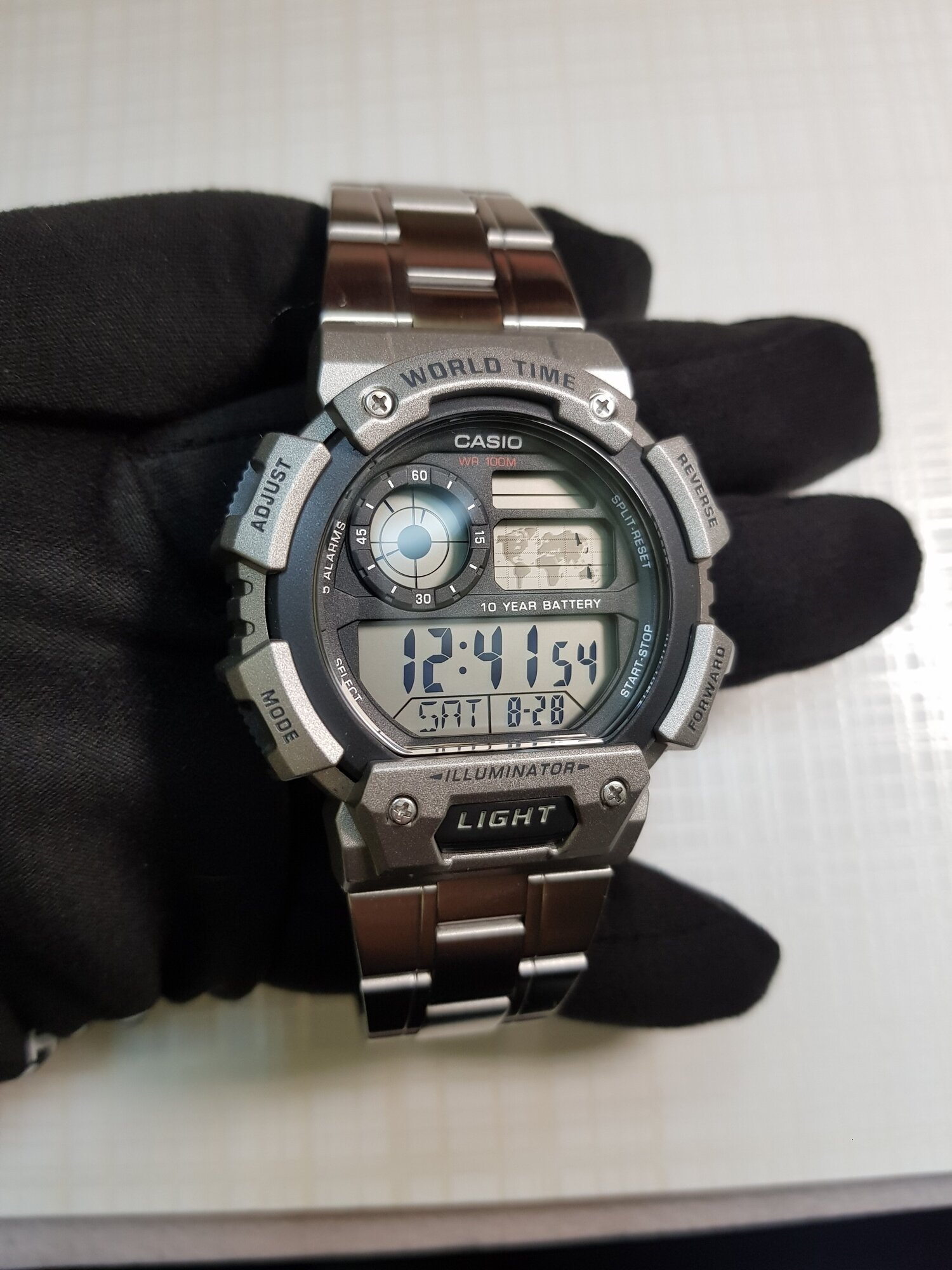 Наручные часы CASIO Collection, серебристый/черный — фото 1